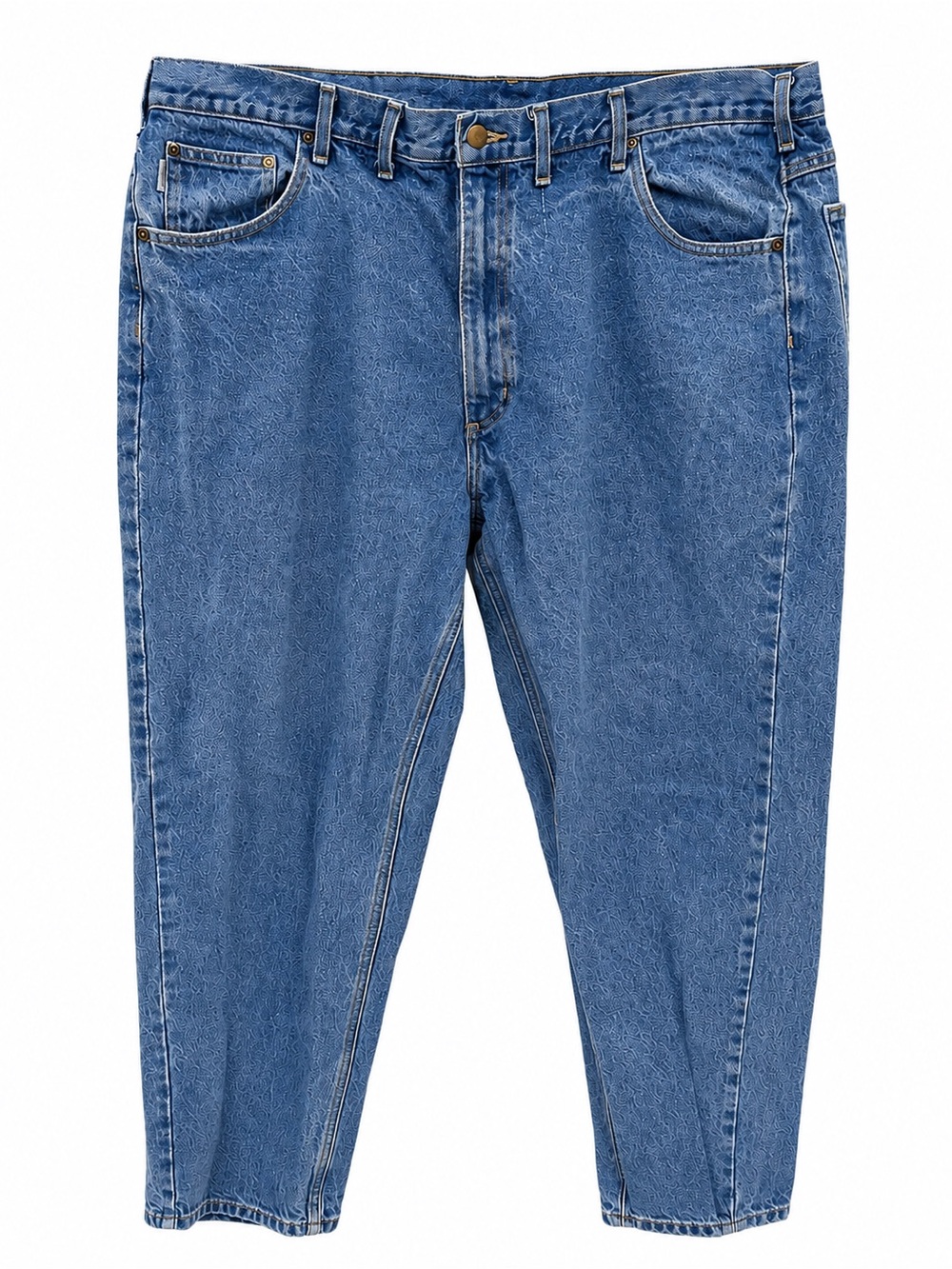 Carhartt Men's 46/32 Relaxed Light Blue Denim Jeans